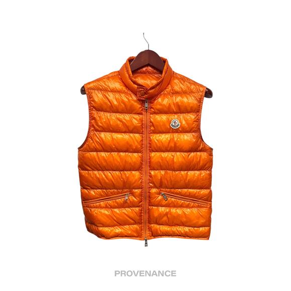 🔴 Moncler Gui Down Vest - Orange 2 M..